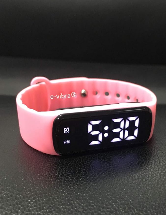Potty Training Watch - Silent Vibrating Alarm Watch Pill Reminder Watch with Countdown Timer (Light Pink)