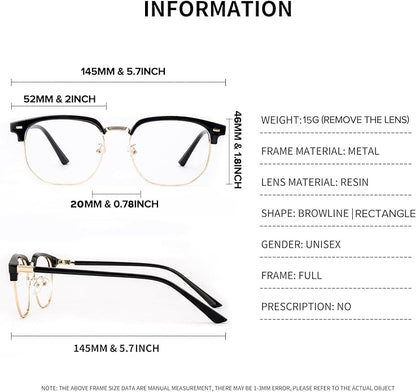 Blue Light Blocking Glasses for Men Anti-Fatigue Computer Monitor Gaming Glasses Prevent Headaches Glasses
