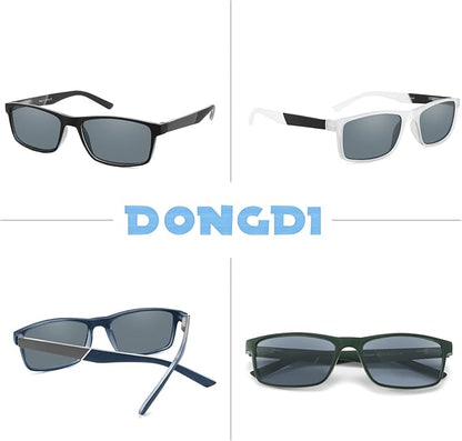 DONGDI Blue Light Blocking Reading Glasses 4 Pack Computer Readers for Women Men,Anti Glare UV Ray Filter Eyeglasses… (4 PACK SUNGLASSES, 2.50)