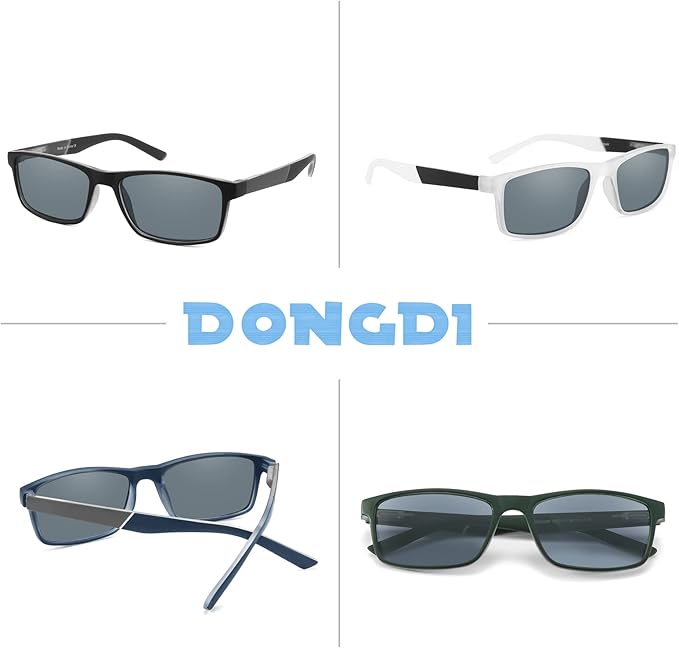 DONGDI Blue Light Blocking Reading Glasses 4 Pack Computer Readers for Women Men,Anti Glare UV Ray Filter Eyeglasses… (4 PACK SUNGLASSES, 3.00)