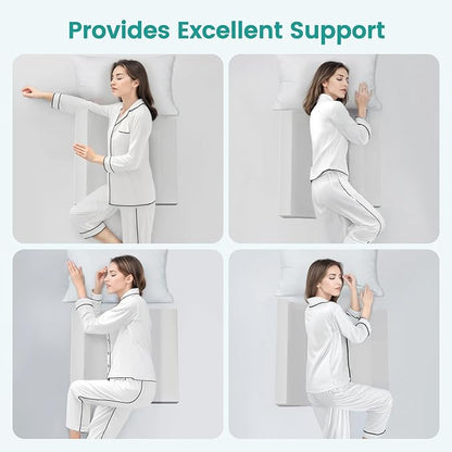 Side Sleeping Trainer Anti Snoring Devices, Anti snoring Pillow 3-Set Solution, Alleviate Snoring by Relaxed Throat Tissues, Lightweight & Comfortable