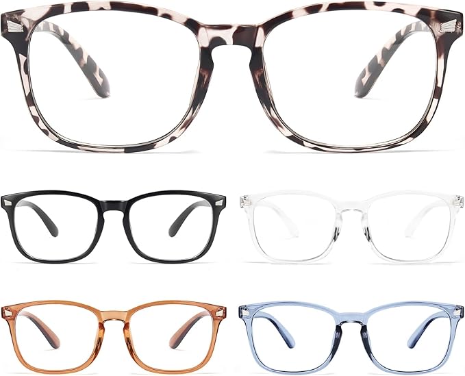 BLS BLUES Reading Glasses for Women for Home, Office & Driving - HD Clear Readers with Blue Light Blocking Protection