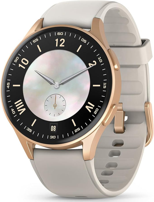 Smart Watch for Women with Built-in GPS & Alexa (Make/Answer Call), 1.32" AMOLED Fitness Tracker with Altimeter Compass for Hiking Running, HRV/Sleep/SpO2 Monitor, 5ATM Waterproof for iPhone Android