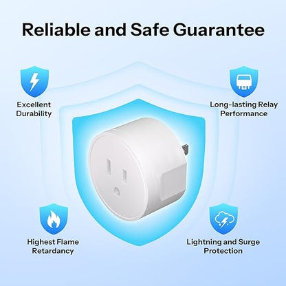 SONOFF Matter Smart Plug S41s, 15A 1800W Max, Remote & Voice Control via Alexa/Google Home, ETL Certified, Timer Outlet, Matter-Compatible with Alexa, SmartThings, Google, and HomeKit (4-Pack)