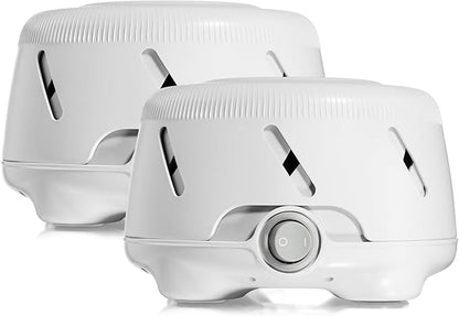 Yogasleep Dohm Uno 2 Pack White Noise Sound Machine, Real Fan Inside for Non-Looping White Noise, Sleep Aid, Office Privacy & Meditation for Adults & Baby, Registry Gift (White)