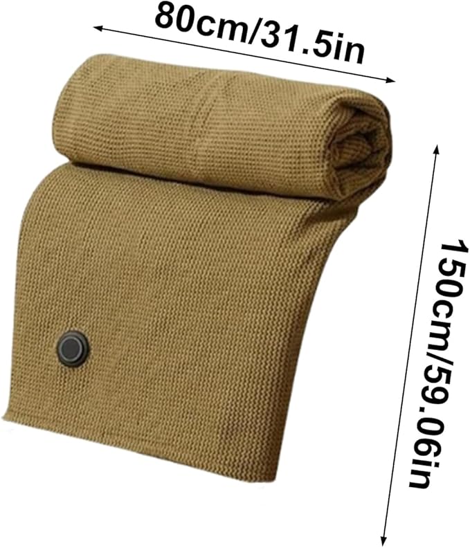 Heated Shawl, with Smart Temperature Control, 150x80cm, Electric Heated Wrap, Winter Warming Blanket, 3-Level Temperature Control, for Women Car Camping Hiking Bed Home Travel Cold Weather Indoor Use