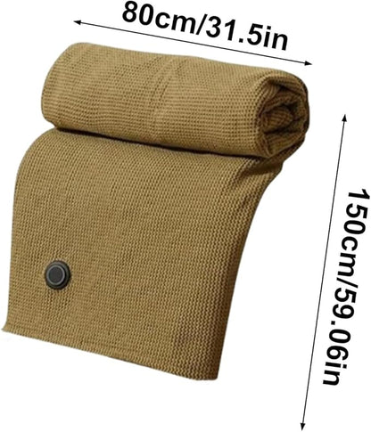 Heated Shawl, with Smart Temperature Control, 150x80cm, Electric Heated Wrap, Winter Warming Blanket, 3-Level Temperature Control, for Women Car Camping Hiking Bed Home Travel Cold Weather Indoor Use