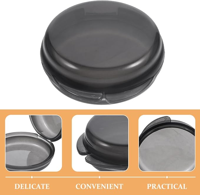 NOLITOY 3pcs Portable Pill Organizer Transparent Travel Medicine Storage Case Compact Design for Easy Use Airtight Seal for Medication for Daily Vitamins and Travel