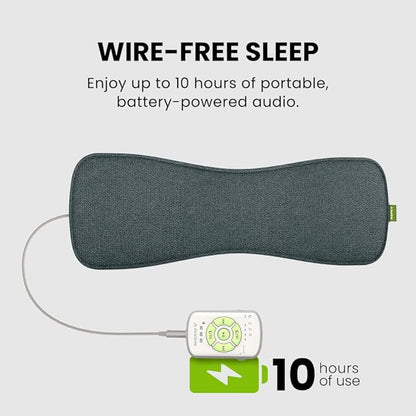 Avantree Slumber 2 – Bluetooth Pillow Speaker for Sleeping with 4 Flat Speakers, Remote Control and Sleep Timer, Built-in White Noise, Soft & Comfortable Design for Side Sleepers, Podcasts & Audiobook