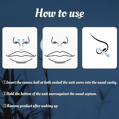 Anti snoring Devices,Effective snoring Solution,Silicone Nose Clip, Breathing Stop snoring,Enjoy a Comfortable and Quieter Sleep,White Medium 8pcs