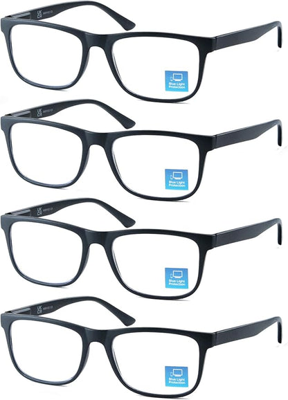 Blue Light Blocking Reading Glasses Men Large Oversized Square Readers Wide fit Cheaters for Men W/Big Head/Large Face