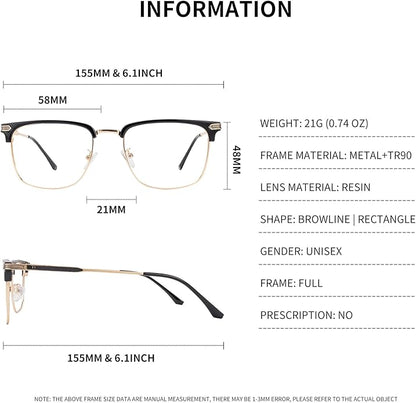 Blue Light Blocking Glasses for Men Anti-Fatigue Computer Monitor Gaming Glasses Prevent Headaches Glasses
