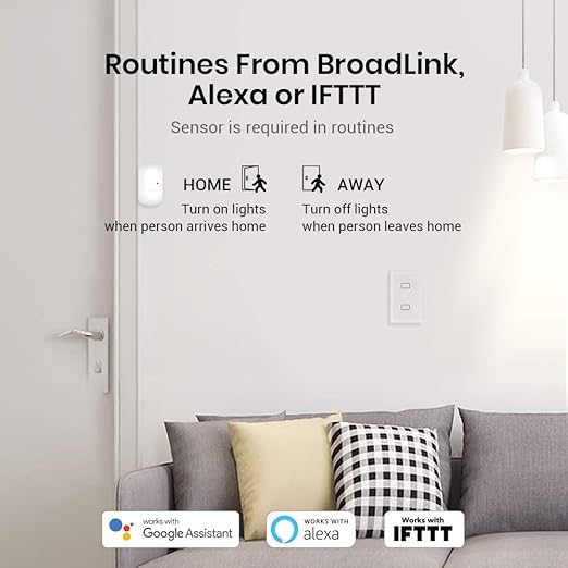 BroadLink Smart Light Switch, No Neutral Wire Required, Single Pole with App and Voice Control, 3-Gang Touch Timer Switch, Compatible with Alexa, Google Assistant, IFTTT, Siri Shortcuts, Hub Required