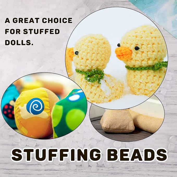 200g/7.05oz Premium Stuffing Beads, Stuffing for Stuffed Animals, Sandbags, Filled Beads Weighted Stuffing Bead for Halloween Christmas Craft DIY Decor