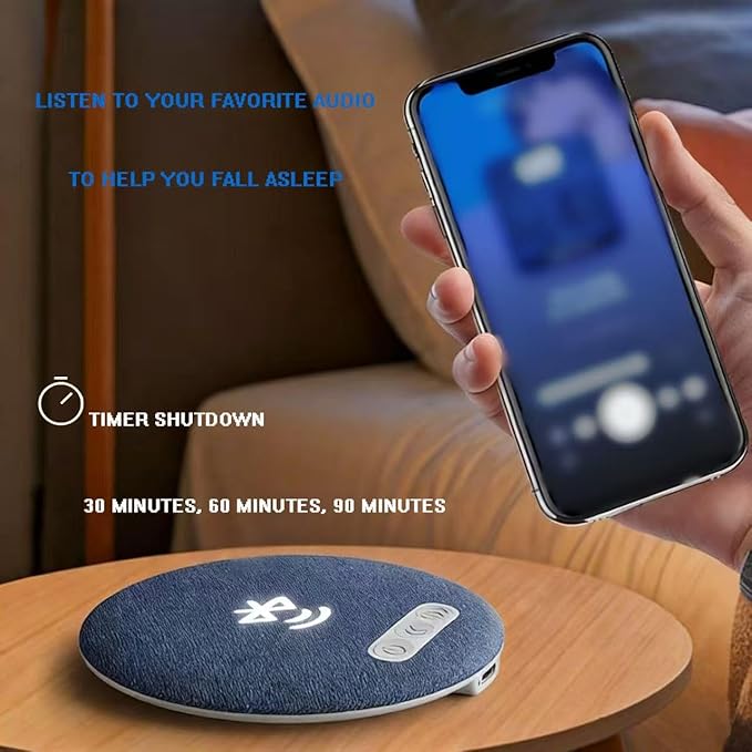 2026 New Sleep Pillow Speaker,Under Pillow Speaker Bluetooth,Comes withVolume Control & Auto-Off Timer,Wireless Sleep,Ideal for People who Sleep on Their Side (A)