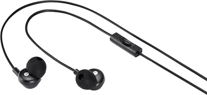 Amazon Basics Wired Earbuds with Microphone, in-Ear Headphones, USB-C, 4.2 ft Cable, S/M/L Ear Tips, Black