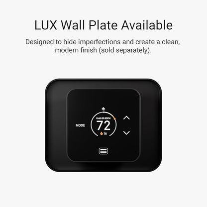 Lux TQ1 Smart Thermostat for Home, Programmable WiFi with Matter Protocol for Temperature Control, C-Wire or Power Bridge Required - Works with Apple Home and Google Home - termostato inteligente wifi