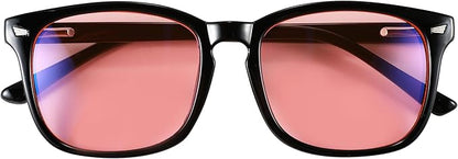100% Blue Light Blocking Glasses - Better Sleep Anti Eye Strain Protection - Computer Gaming Women Men