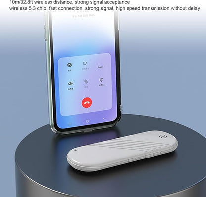 Dpofirs Pillow Speaker Bluetooth Sleep Headphones for Man and Women, Mini Deep Bass Stereo Conduction Pillow Speaker for Home Travel Sunbathing Camping Solutions for Insomnia