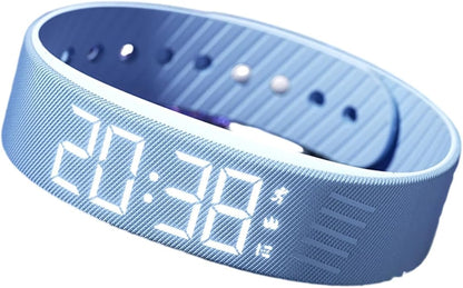 Vibrating Alarm Clock Watch, Magnetic-Charging Water-Proof Bracelets Wrist Alarms, Silent Wake Up Smart Alarms Wristband, Wearable Vibrations Wrist Clocks Sleep Wristband for Heavy Sleeper