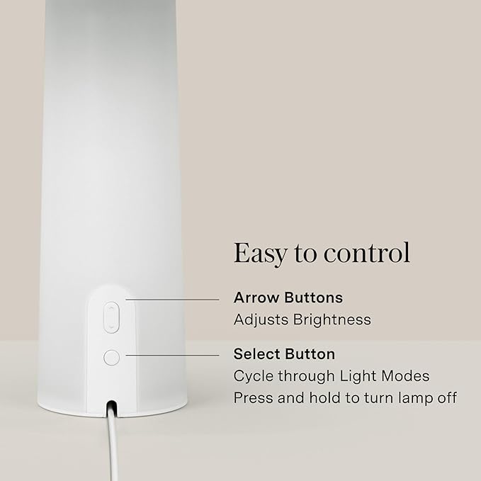 Loftie Smart Lamp - Sunrise Alarm, Wake-Up Light, Custom Color Modes, Nightstand Lamp Room Decor, Red Lights for Sleep, Morning & Evening Routines, Modern Table Lamps for Bedroom Decor, Office (Black)