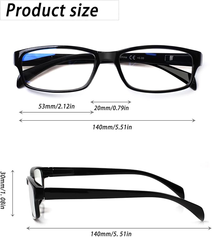 JOSCHOO Computer Reading Glasses for Women and Men 6 Pack Blue Light Blocking Spring Hinge Readers