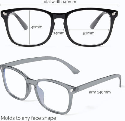 livho High Tech Blue Light Glasses - Advanced Blue Light Blocking Computer Glasses - Screen Fatigue & UV Protection