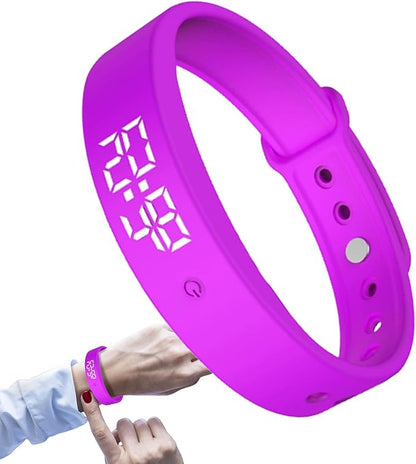 Alarm Vibrating Watch, Alarm Reminder Watch, Silent Vibrating Timer Clock, 3 Alarms Daily Organizer Timer for Adults/Men/Women/Teens/Elderly