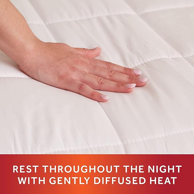 Sunbeam All Season King Premium Heated Mattress Pad with 2 Heating Digital Controllers