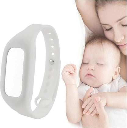Unisex Anti Snoring Wristband Watch, Bionic Detection 3-Speed Intensity, Adjustable Strap for Airplane, Black(White)