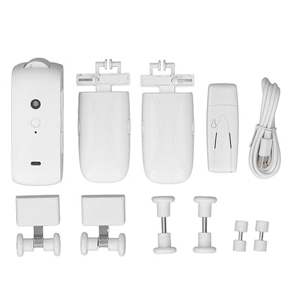 Automatic Curtain Opener and Closer, Remote Control Smart Curtain, Upgraded HighPerformance Motor, Curtain Rail Curtain Opener Robot for U Track,I Track,Home,Bedroom