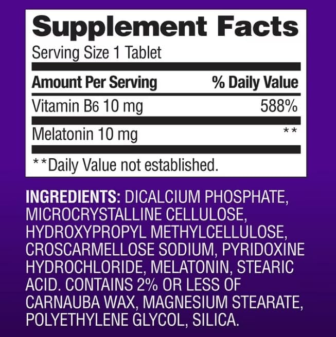 Members Mark Extended Release Melatonin 10 mg Tablets 300 ct Sleep Support for Travel Shift Work and Nighttime Routine