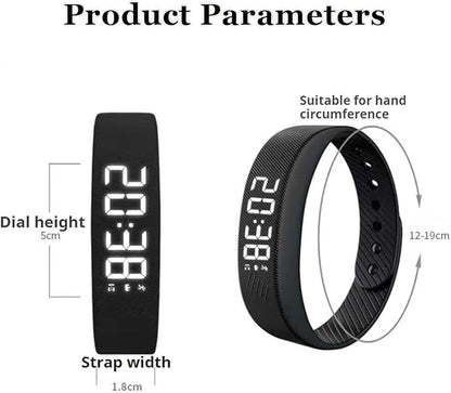 Wake-Up Alarm Band, Quiet Wake Up Alarm Band for Men Women, Original Smart Rising Alarming Bands Vibration Wake-Up Silent Wristband for Deep Sleepers, for Happier Morning (Pink)