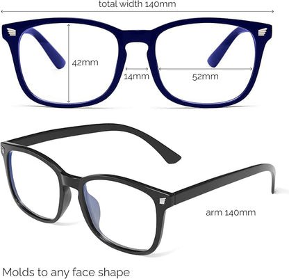livho High Tech Blue Light Glasses - Advanced Blue Light Blocking Computer Glasses - Screen Fatigue & UV Protection