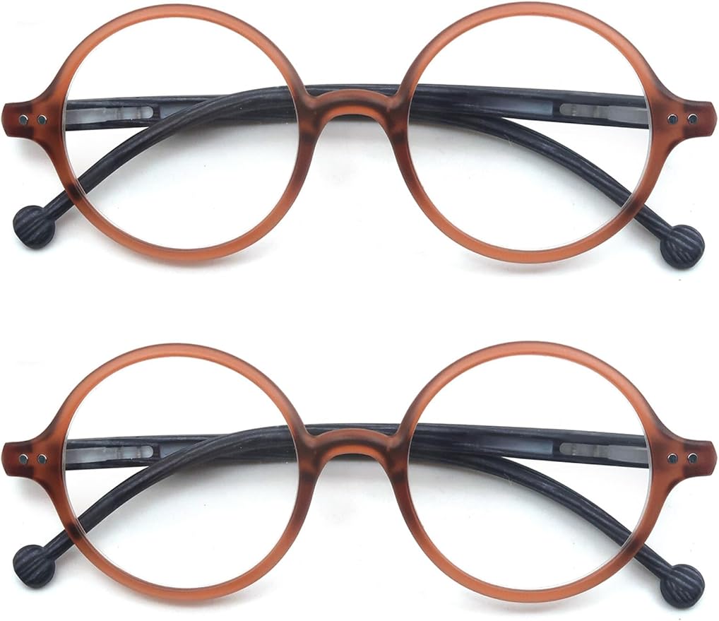 Round Reading Glasses Women Men Blue Light Blocking Circular Readers Unisex Ultra Lightweight Circle Cheaters Glasses