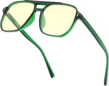 FEISEDY Amber Blue Light Glasses for Computer Gaming Orange/Yellow lens Anti Eyestrain Sleep Glasses G2835