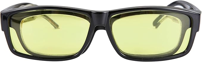 100% Fitover Blue Light Blocking Glasses - Better Sleep Eye Strain Protection - Computer Gaming Women Men