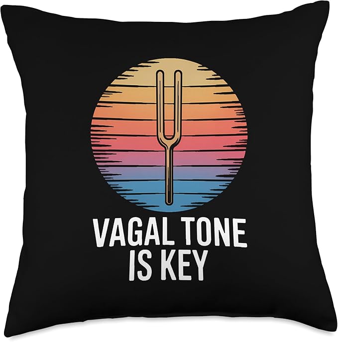 Relaxation Breathing Stress Vagus Nerve Stimulation Anatomy Throw Pillow