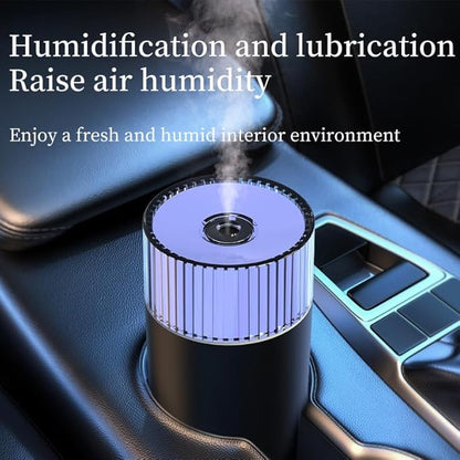 Portable Mini Humidifier, Colorful, Cool Mist, USB Powered. Perfect for Bedroom, Office & Car (T-White)