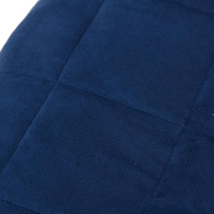 vidaXL Weighted Blanket in Blue - Material with Even Weight Distribution - Comfortable and Breathable Fabric - Ideal Sleeping Aid