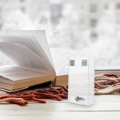 STOBOK Cell Phone Lock Box Mobile Phone Storage Box with 2 Keys Transparent Phone Locker Case Self-Control Smartphone Holder Portable Phone Time Lock Jail Box