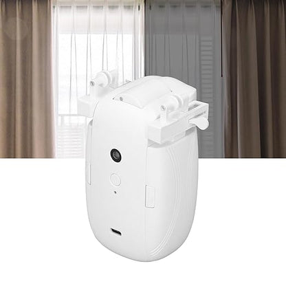 Automatic Curtain Opener and Closer, Remote Control Smart Curtain, Upgraded HighPerformance Motor, Curtain Rail Curtain Opener Robot for U Track,I Track,Home,Bedroom