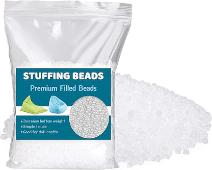 200g/7.05oz Premium Stuffing Beads, Stuffing for Stuffed Animals, Sandbags, Filled Beads Weighted Stuffing Bead for Halloween Christmas Craft DIY Decor