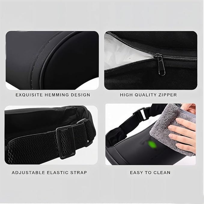 Car Headrest Neck Pillow Support Memory Foam Ergonomic Design Accessory for Driving Seat Fatigue Relief Compatible with Model S X 3 Y & Cybertruck - 2 Pieces