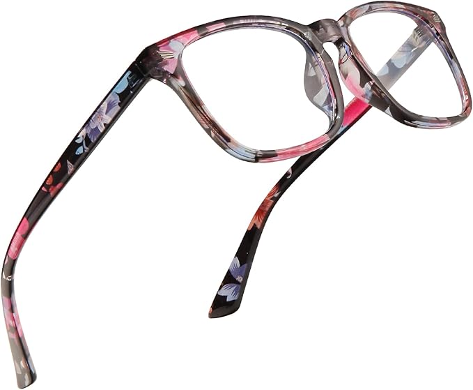 Reading Glasses for Women Men - Blue Light Blocking UV Filter Readers, Anti Eyestrain Eyeglasses
