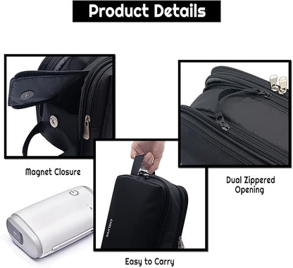 Portable CPAP Travel Bag Compatible with ResMed AirMini Machine and Accessories, CPAP Small Carrying Case Storage Bag for Home and Travel Use (Bag Only)