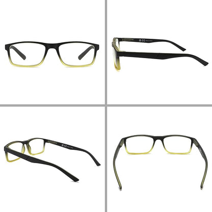 DONGDI Blue Light Blocking Reading Glasses 4 Pack Computer Readers for Women Men,Anti Glare UV Ray Filter Eyeglasses… (C10-12, 1.00)