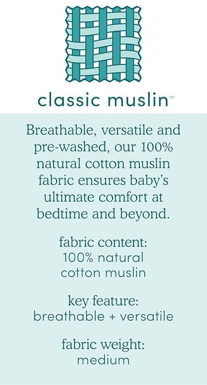 aden + anais Essentials Swaddle Blanket, Boutique Muslin Blankets for Girls & Boys, Baby Receiving Swaddles, Ideal Newborn & Infant Swaddling Set, Perfect Shower Gifts, 4 Pack, Piece of My Heart