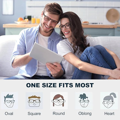 AOSM Blue Light Glasses for Men & Women,Gaming glasses Anti-Glare UV400 Protection,Blue Light Blocking to Relieve Eye Strain