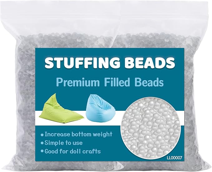 700g/24.69oz Premium Stuffing Beads, Stuffing for Stuffed Animals, Sandbags,Glass Filling Beads,Filled Beads Weighted Stuffing Bead for Halloween Christmas Craft DIY Decor